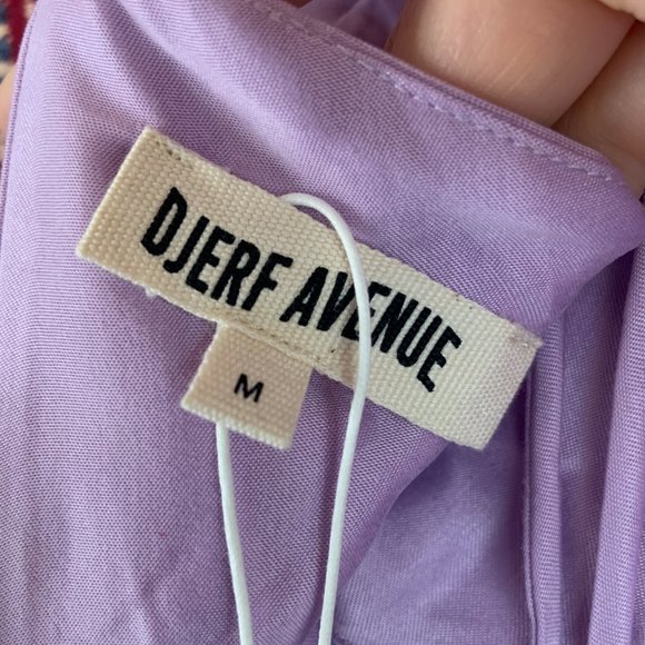NWT Djerf Avenue Dream Dress Maxi Iris Purple Silk-Like Size Medium - Picture 15 of 16